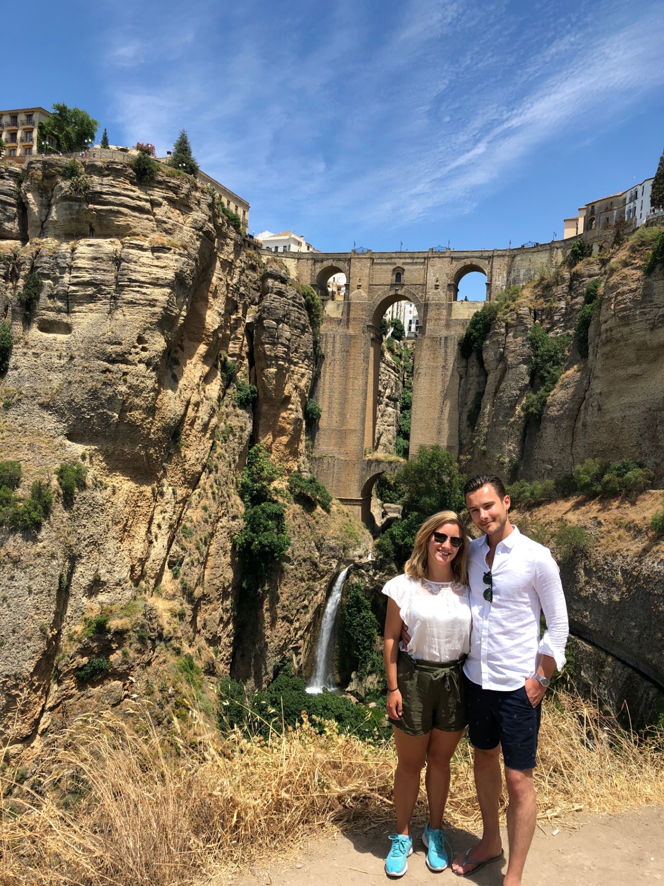 Linnea and Olle in Ronda, Spain