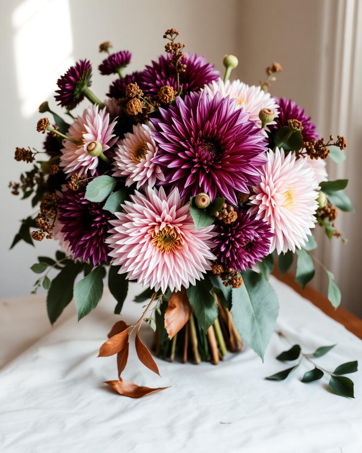 Bouquet of dahlias